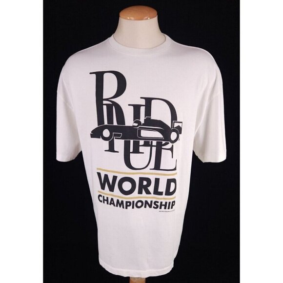 Rhude World Champion T-Shirt L Mens Off-White Cotton Tee - Picture 2 of 16